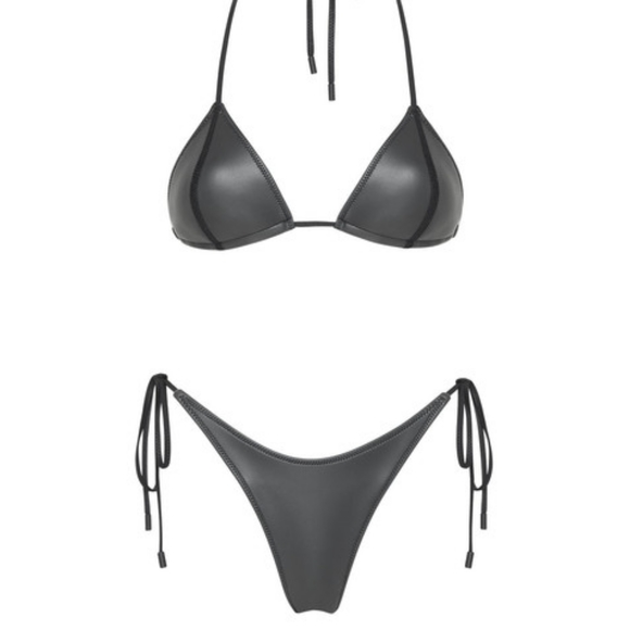 triangl swimwear Swim Triangl Cassey Jet Neoprene String Bikini